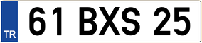 Truck License Plate